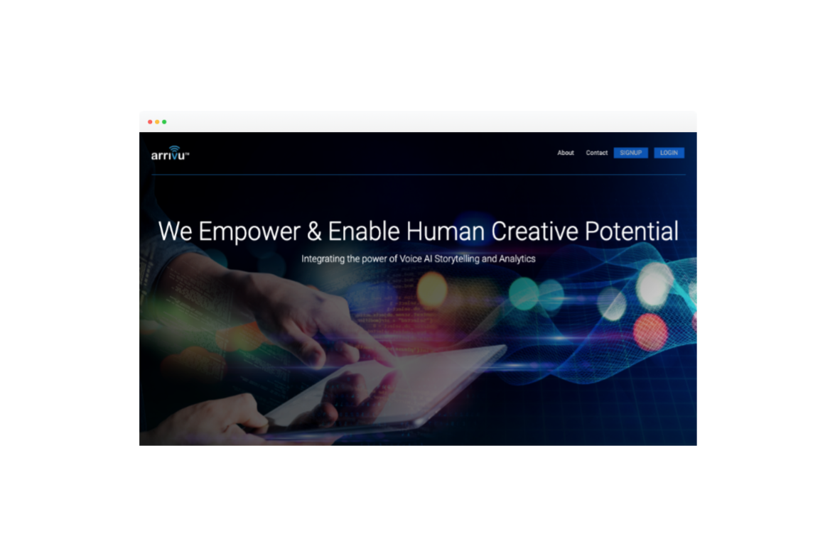 Arrivu app screenshot